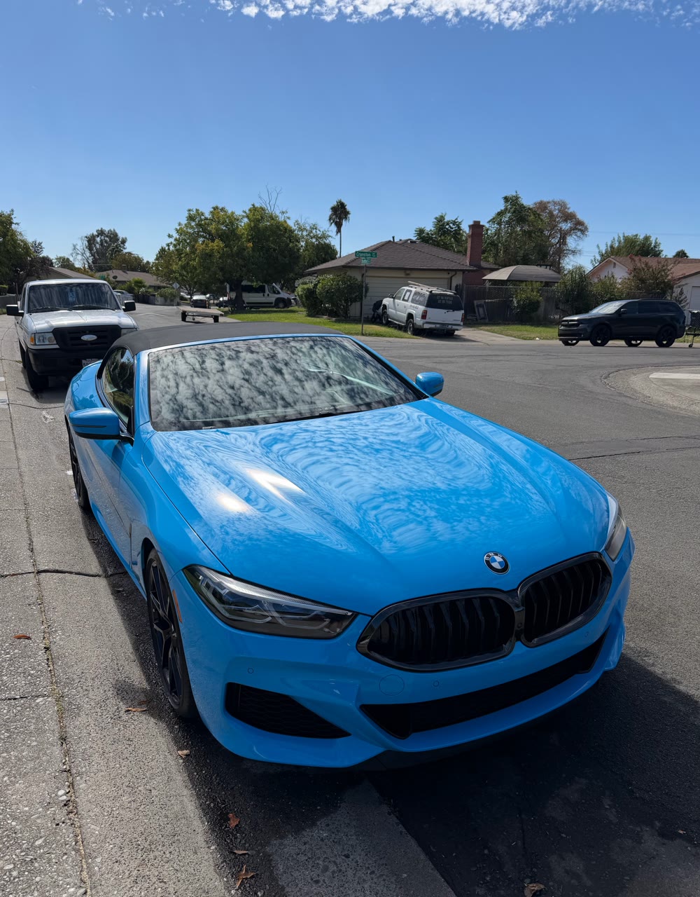 Blue BMW 8 Series after a Sharp Shine exterior detail