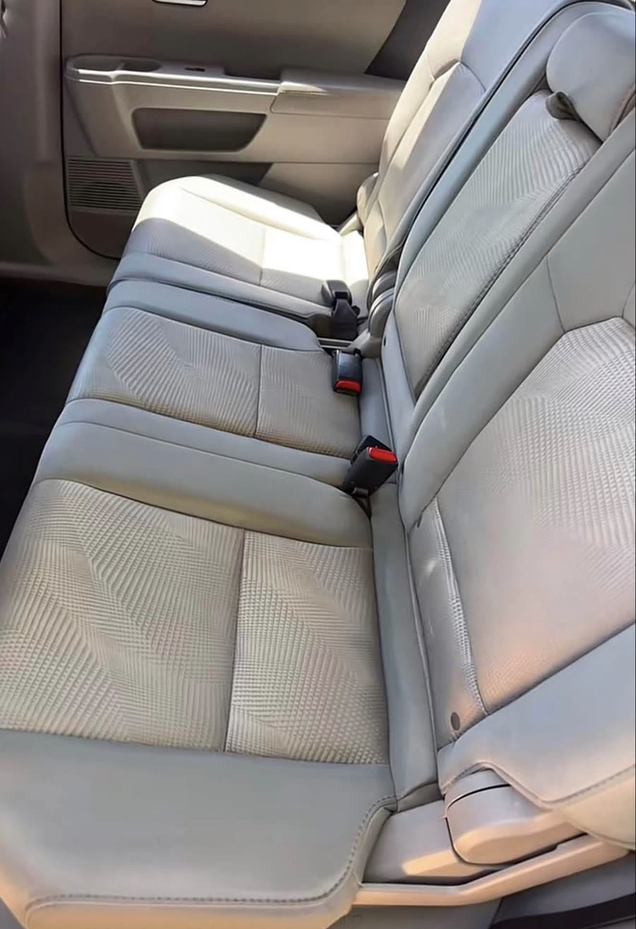Rear bench seat after detail