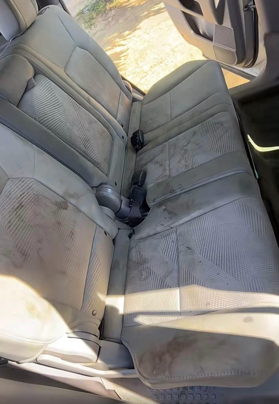 Rear bench seat before detail