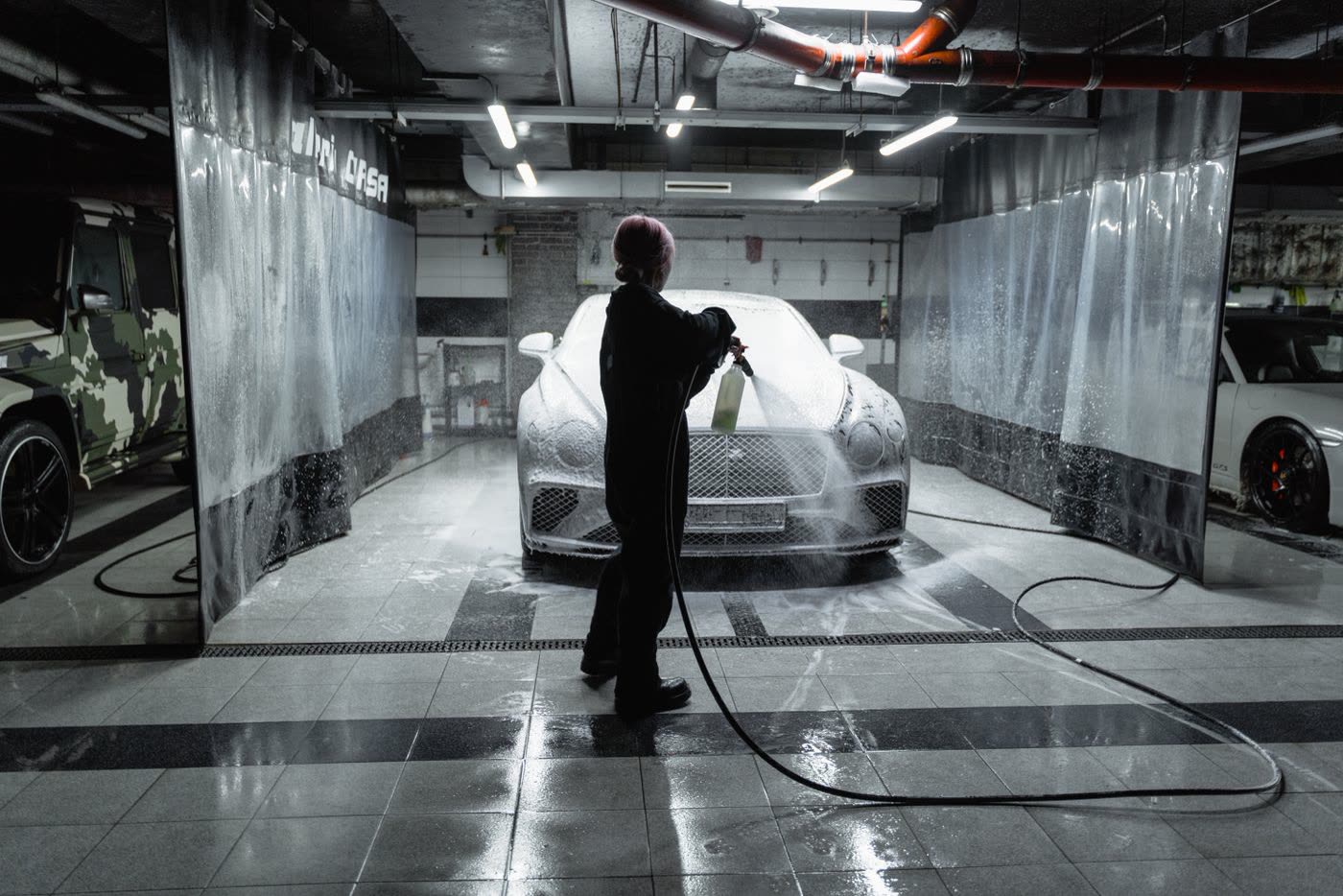 Example photo: snow foam wash